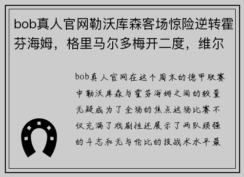 bob真人官网勒沃库森客场惊险逆转霍芬海姆，格里马尔多梅开二度，维尔茨锁定胜局 - 副本